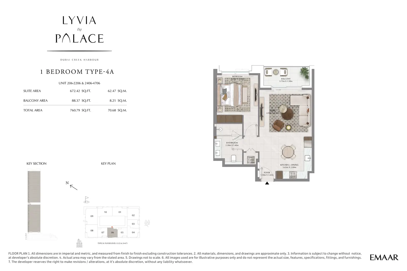 پروژه لیویا بای پالاس (Lyvia by Palace) 7 1-bedroom-type-4a